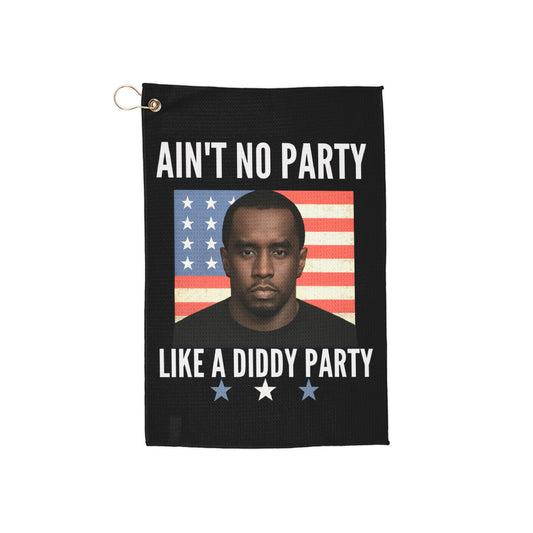 Party-Themed Golf Towels, Fun Golf Accessories, Golf Gifts, Unique Golf Gear, Diddy Party Towels